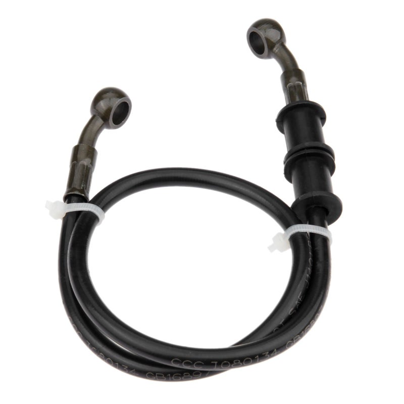 Mtsooning Motorcycle Brake Hydraulic Line, 60cm/23.6inch Braided Clutch Oil Pipe, Stainless Brake Hose Replacement for ATV Motorbike Pit Dirt Bike - Image 1